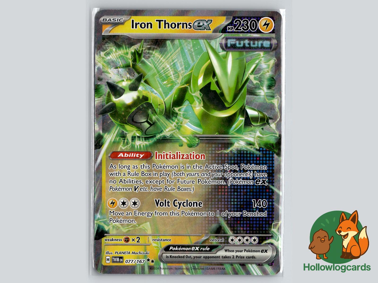 Iron Thorns ex (077/167) - Twilight Masquerade Pokémon Card