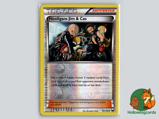 Hooligans Jim & Cas (95/108) - Dark Explorers Pokémon Card