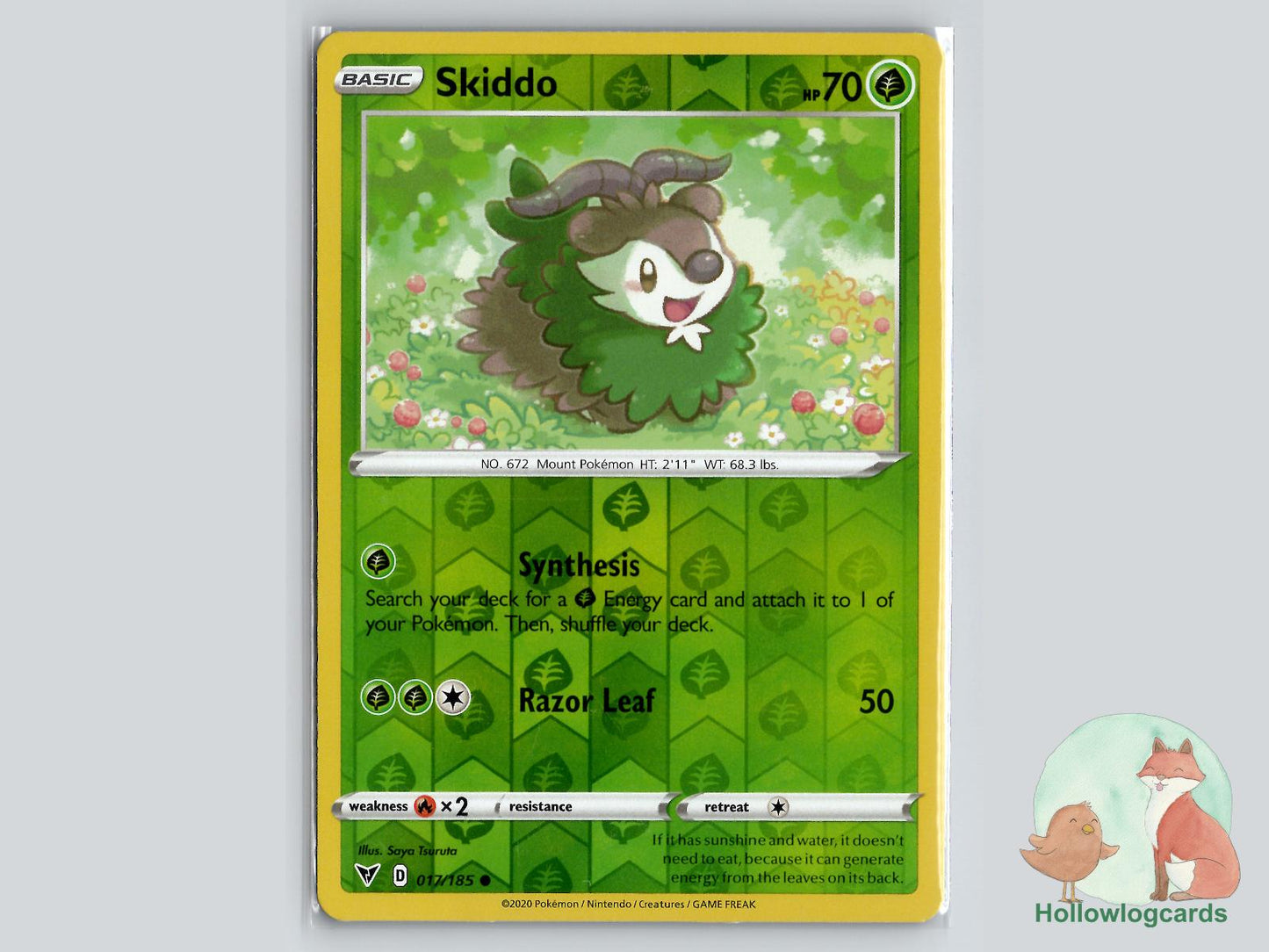 Skiddo (017/185) - Vivid Voltage Pokémon Card