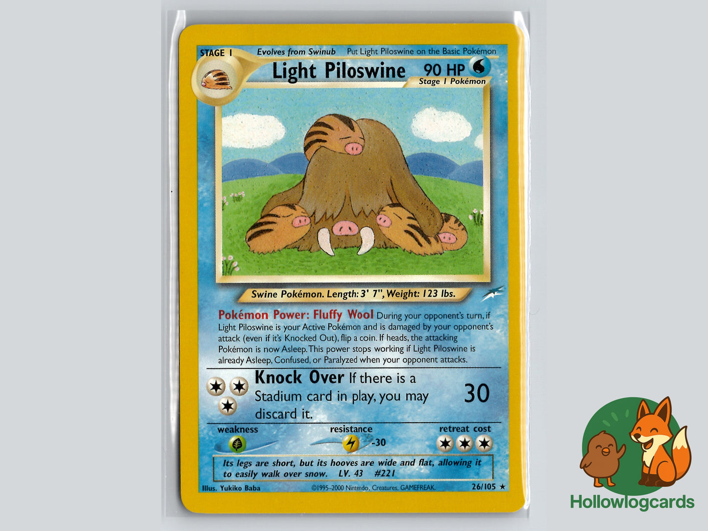 Image of Light Piloswine Neo Destiny (N4) #26
