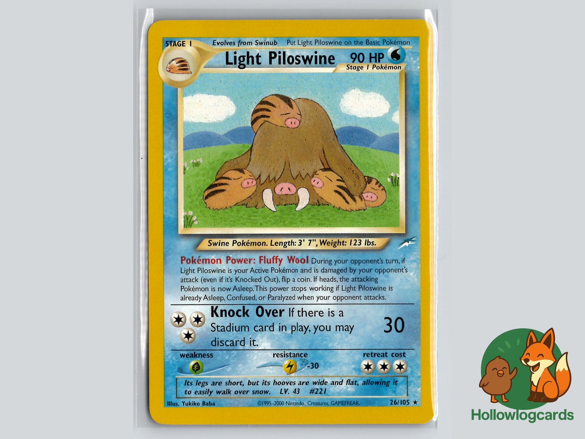 Image of Light Piloswine Neo Destiny (N4) #26