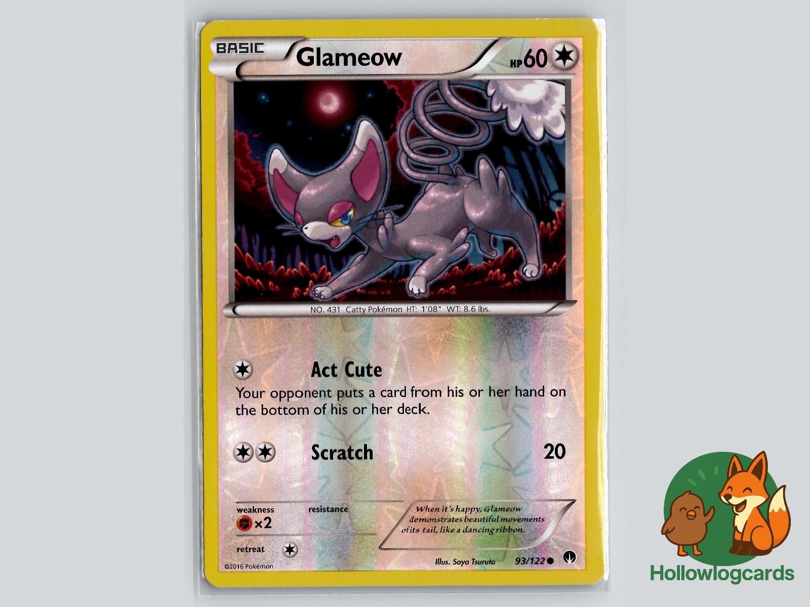 Glameow (93/122) - BREAKpoint Pokémon Card