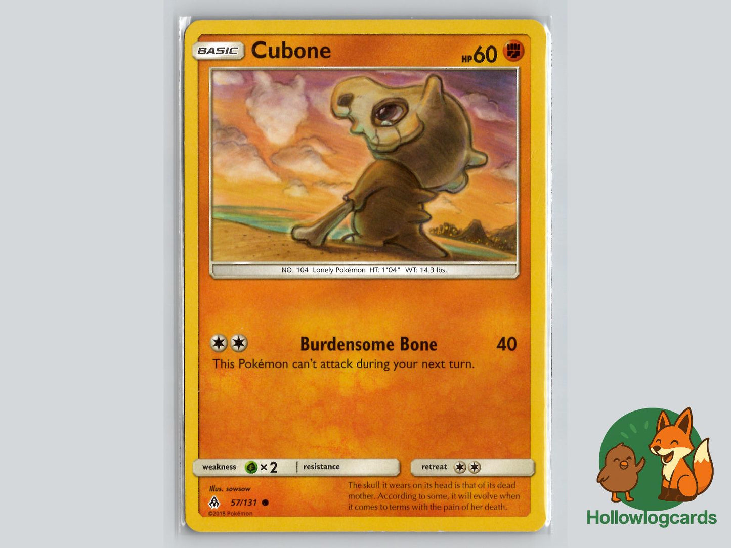 Cubone (57/131) - Forbidden Light Pokémon Card