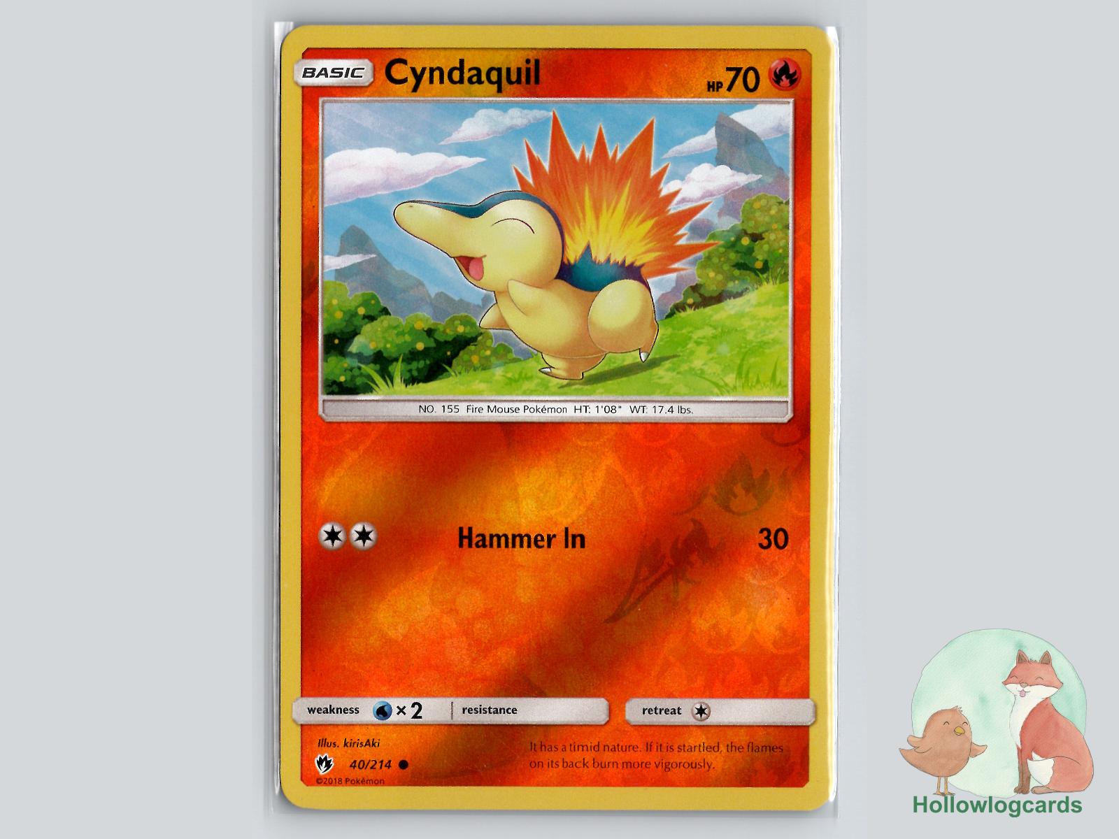 Cyndaquil (40/214) - Lost Thunder Pokémon Card