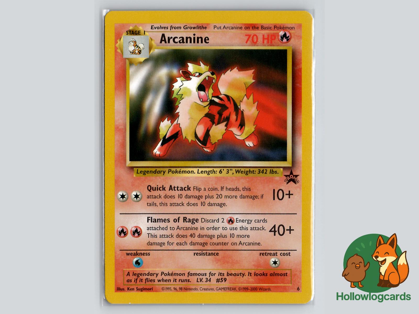 Arcanine (6) - Wizards Black Star Promos Pokémon Card