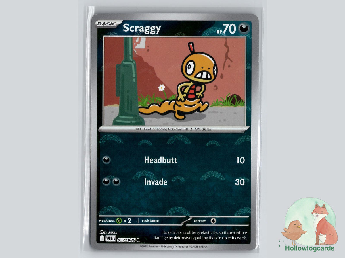 Scraggy (057/086) - White Flare Pokémon Card