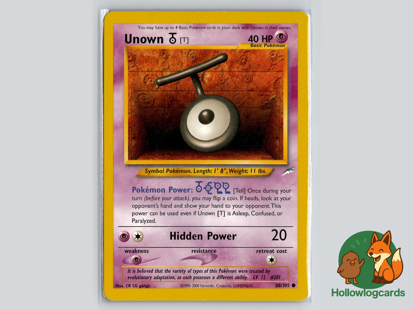 Unown [T] (88/105) - Neo Destiny Pokémon Card