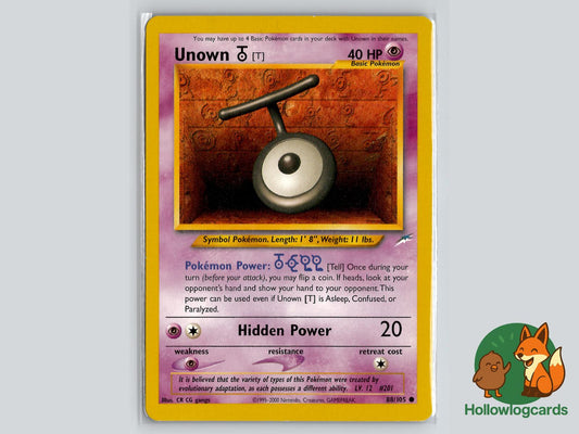 Unown [T] (88/105) - Neo Destiny Pokémon Card