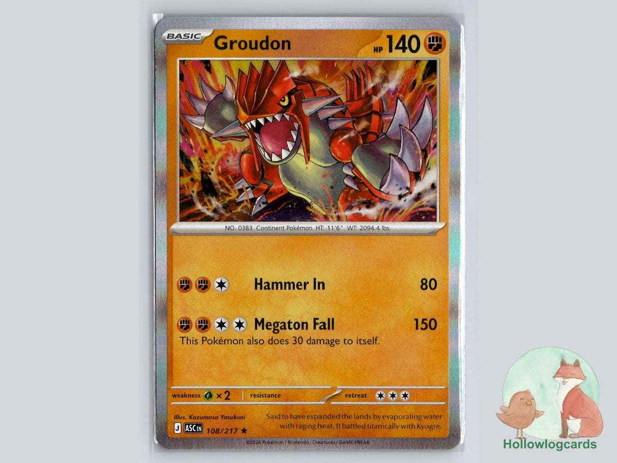 Groudon (108/217) Pokémon Card