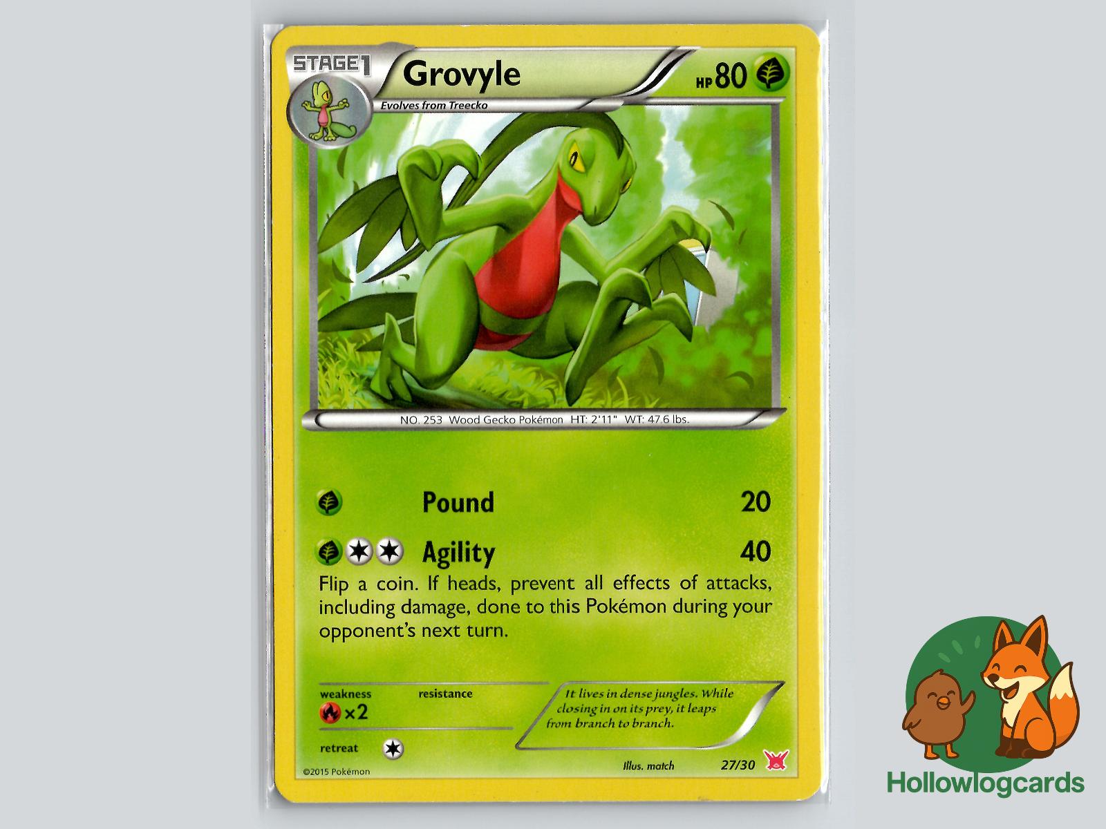 Grovyle (27/30) - XY Pokémon Card