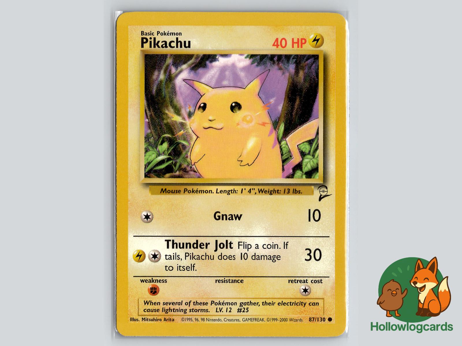 Pikachu (87/130) - Base Set 2 Pokémon Card