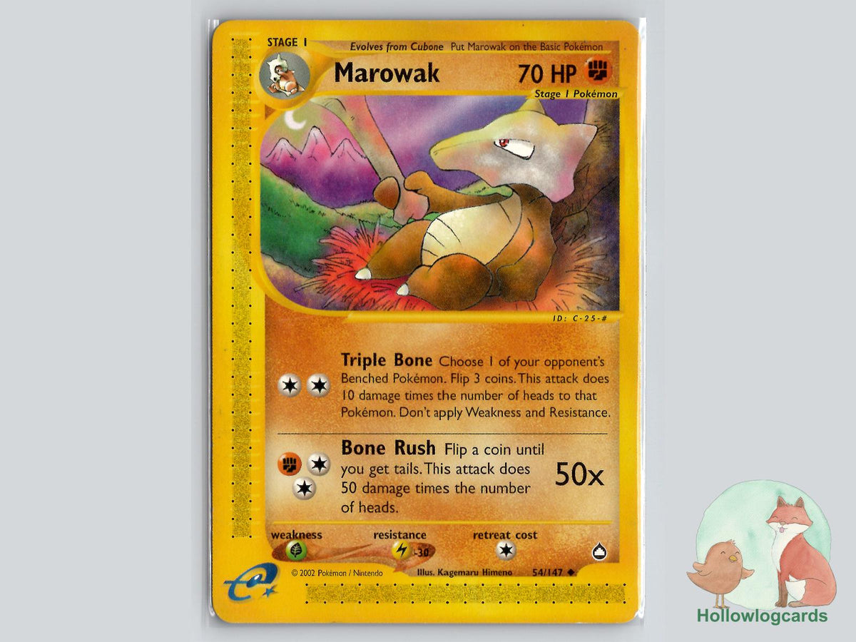 Marowak (54/147) - Aquapolis Pokémon Card