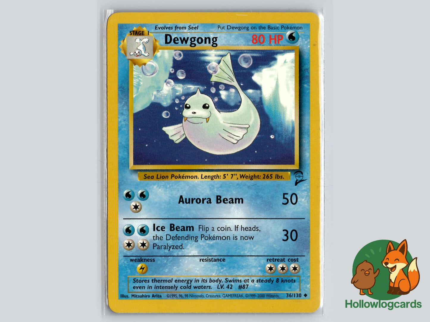 Dewgong (36/130) - Base Set 2 Pokémon Card