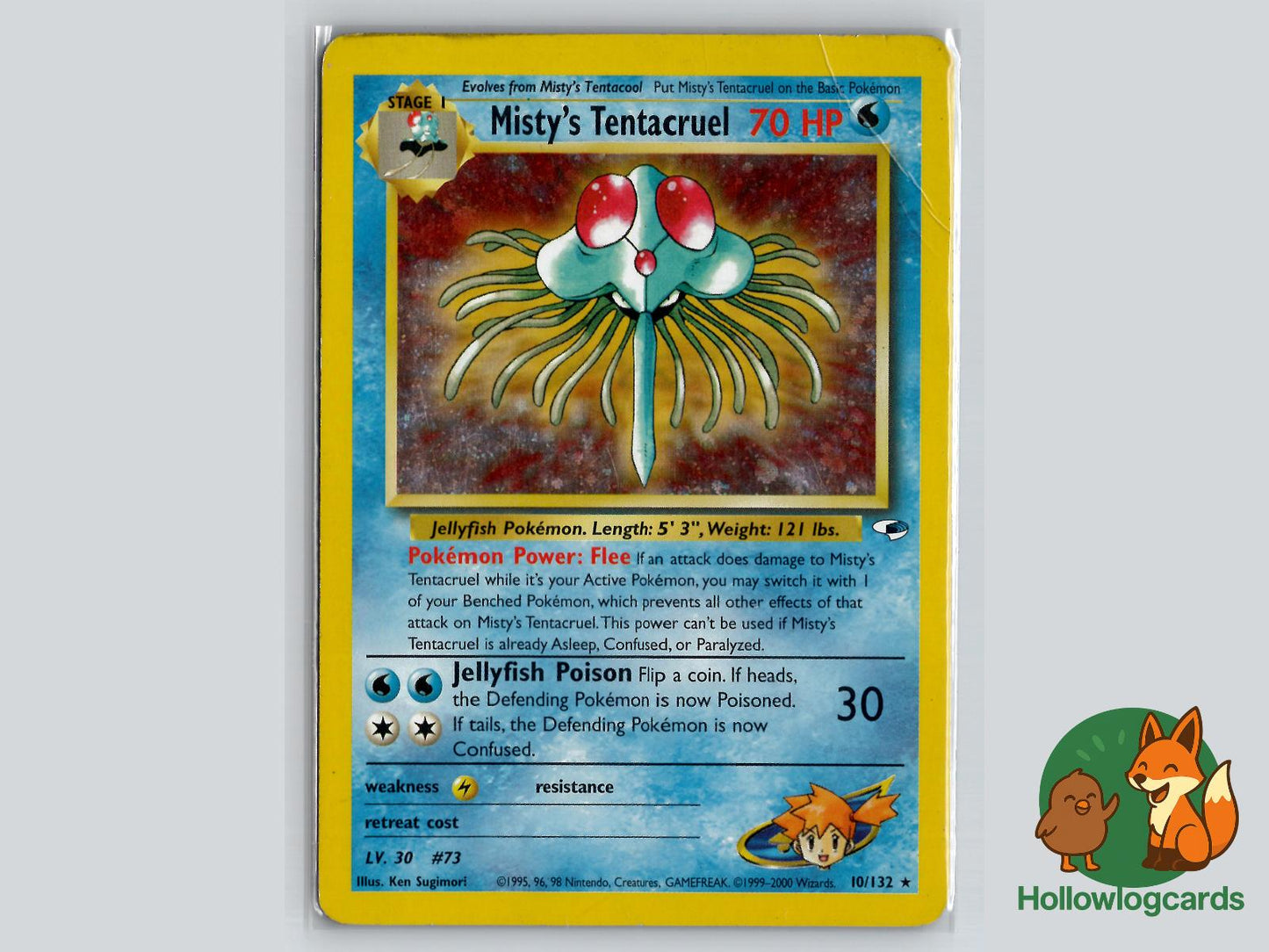 Misty's Tentacruel (10/132) - Gym Heroes Pokémon Card