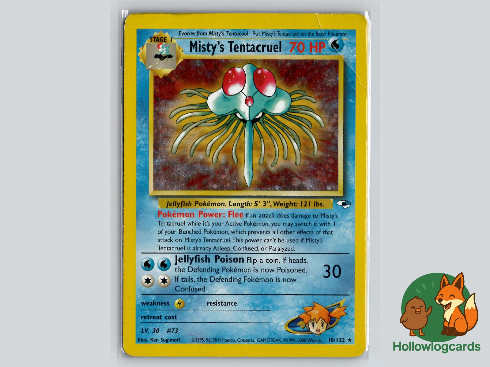 Misty's Tentacruel (10/132) - Gym Heroes Pokémon Card