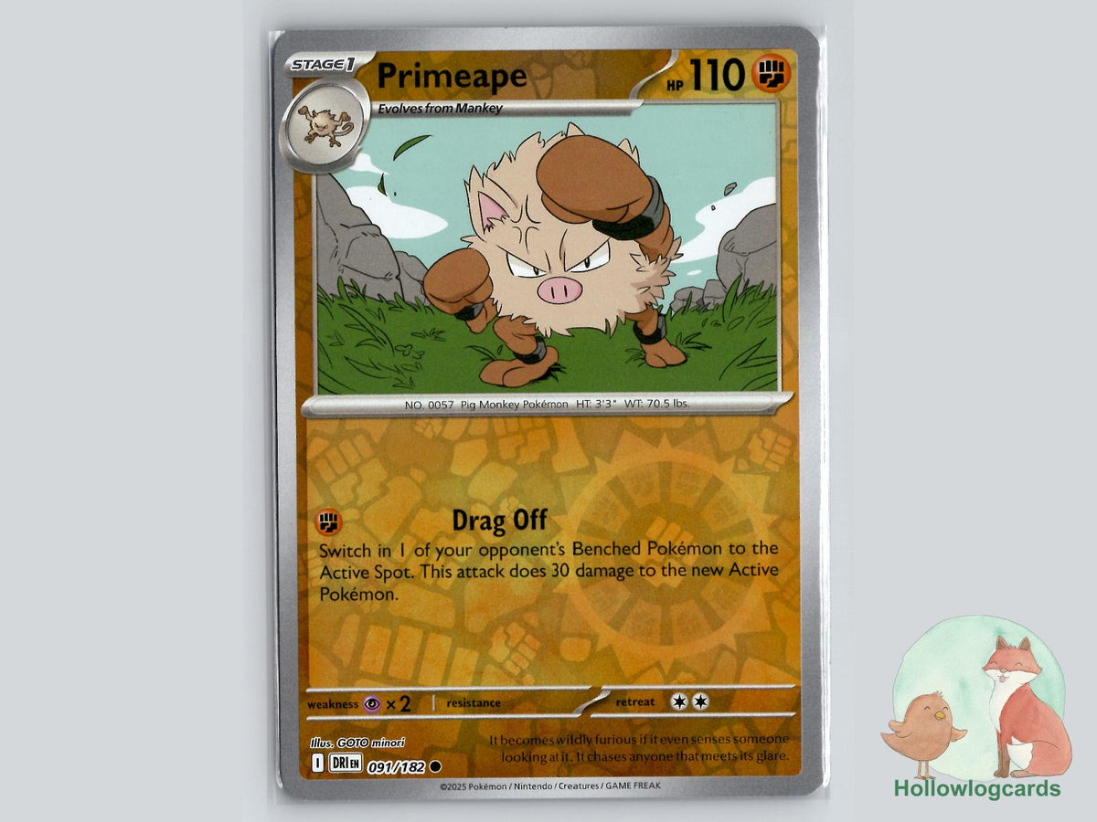 Primeape (091/182) - Destined Rivals Pokémon Card