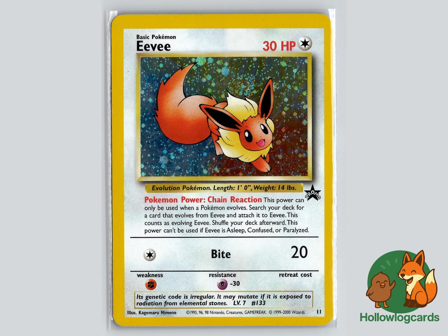 Eevee (11) - Wizards Black Star Promos Pokémon Card
