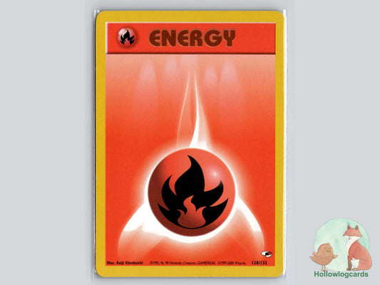 Fire Energy (128/132) - Gym Heroes Pokémon Card