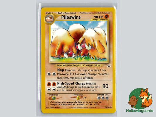 Image of Piloswine Neo Revelation (N3) #36