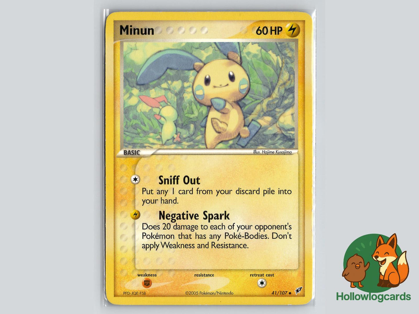 Minun (41/107) - Deoxys Pokémon Card