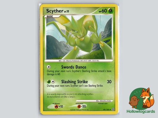 Scyther (49/100) - Stormfront Pokémon Card