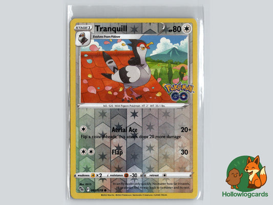 Tranquill (062/078) - Pokemon GO Pokémon Card