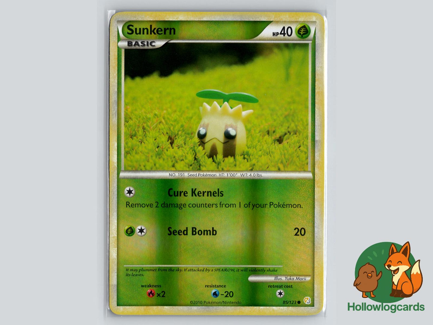 Sunkern (85/123) - HeartGold & SoulSilver Pokémon Card