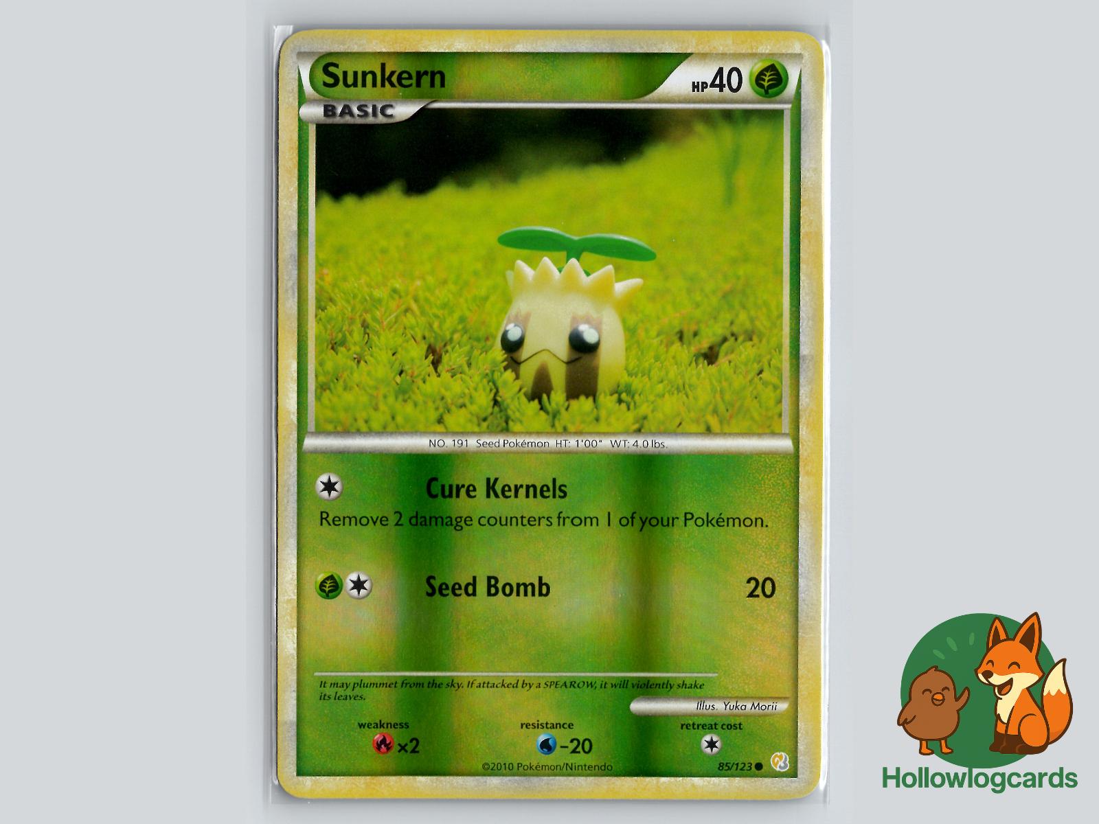 Sunkern (85/123) - HeartGold & SoulSilver Pokémon Card