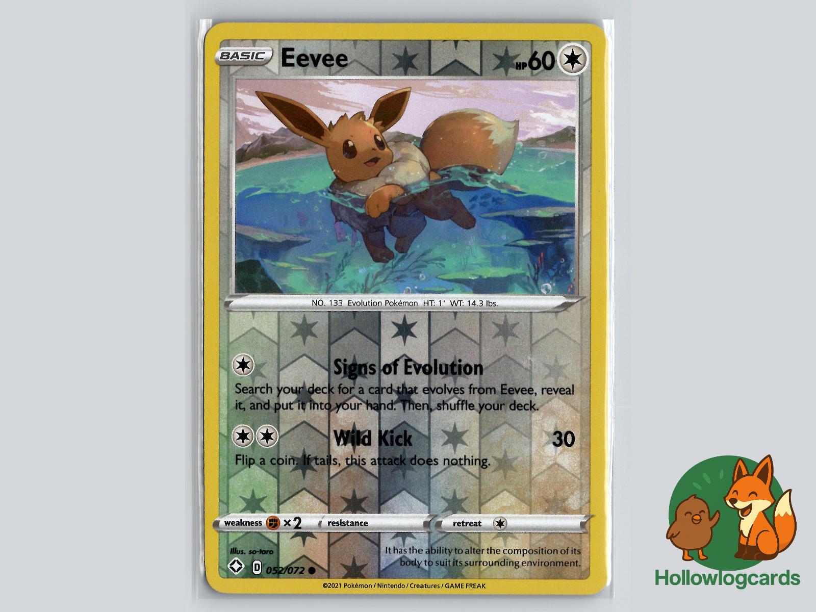 Eevee (052/072) - Shining Fates Pokémon Card