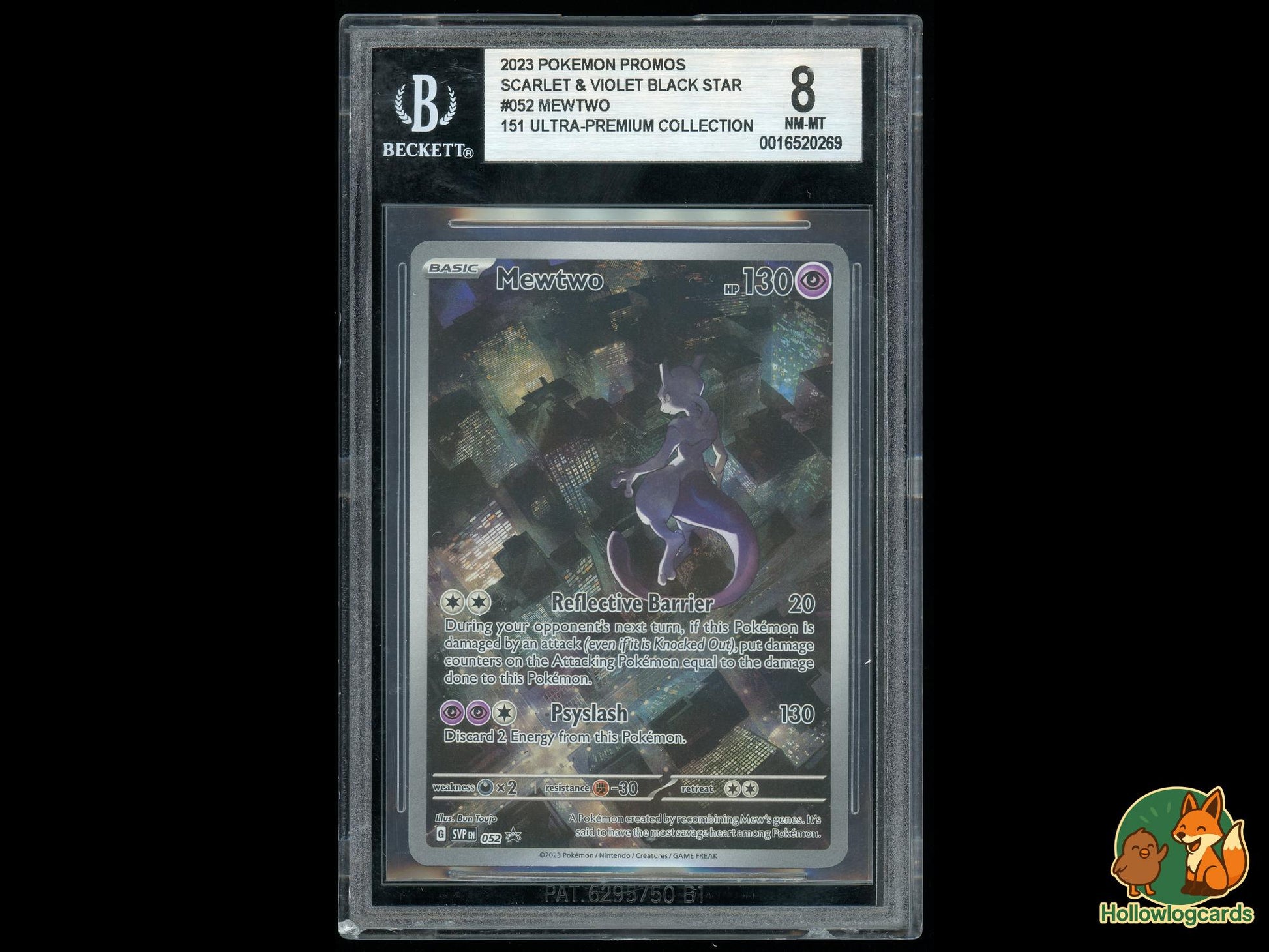 Graded Mewtwo/ (052) - Scarlet and Violet Black Star Promos Pokémon Card
