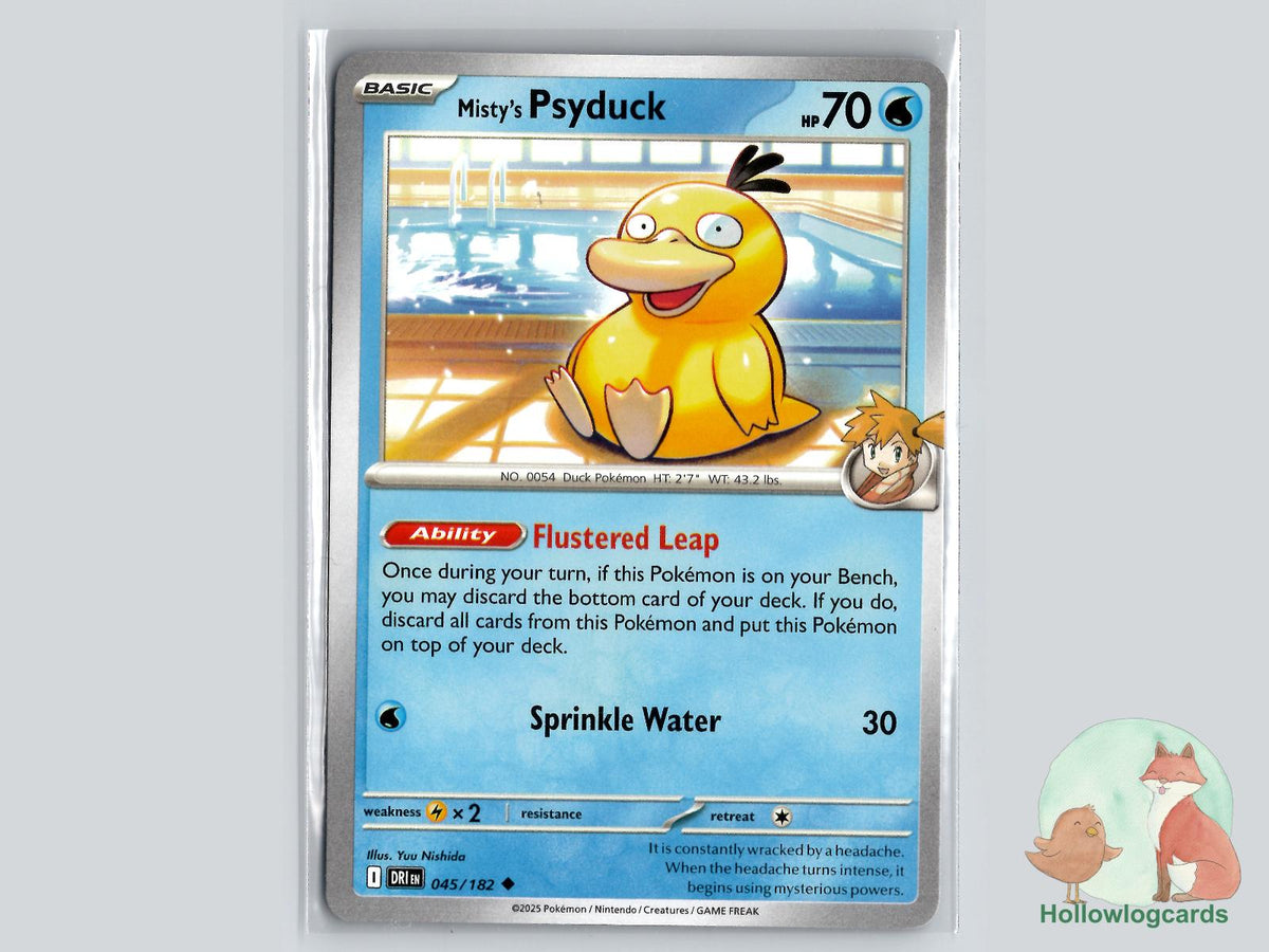 Misty's Psyduck (045/182) - Destined Rivals Pokémon Card