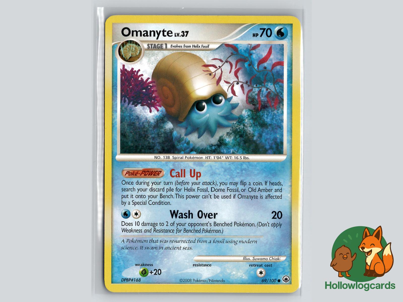 Omanyte (69/100) - Majestic Dawn Pokémon Card