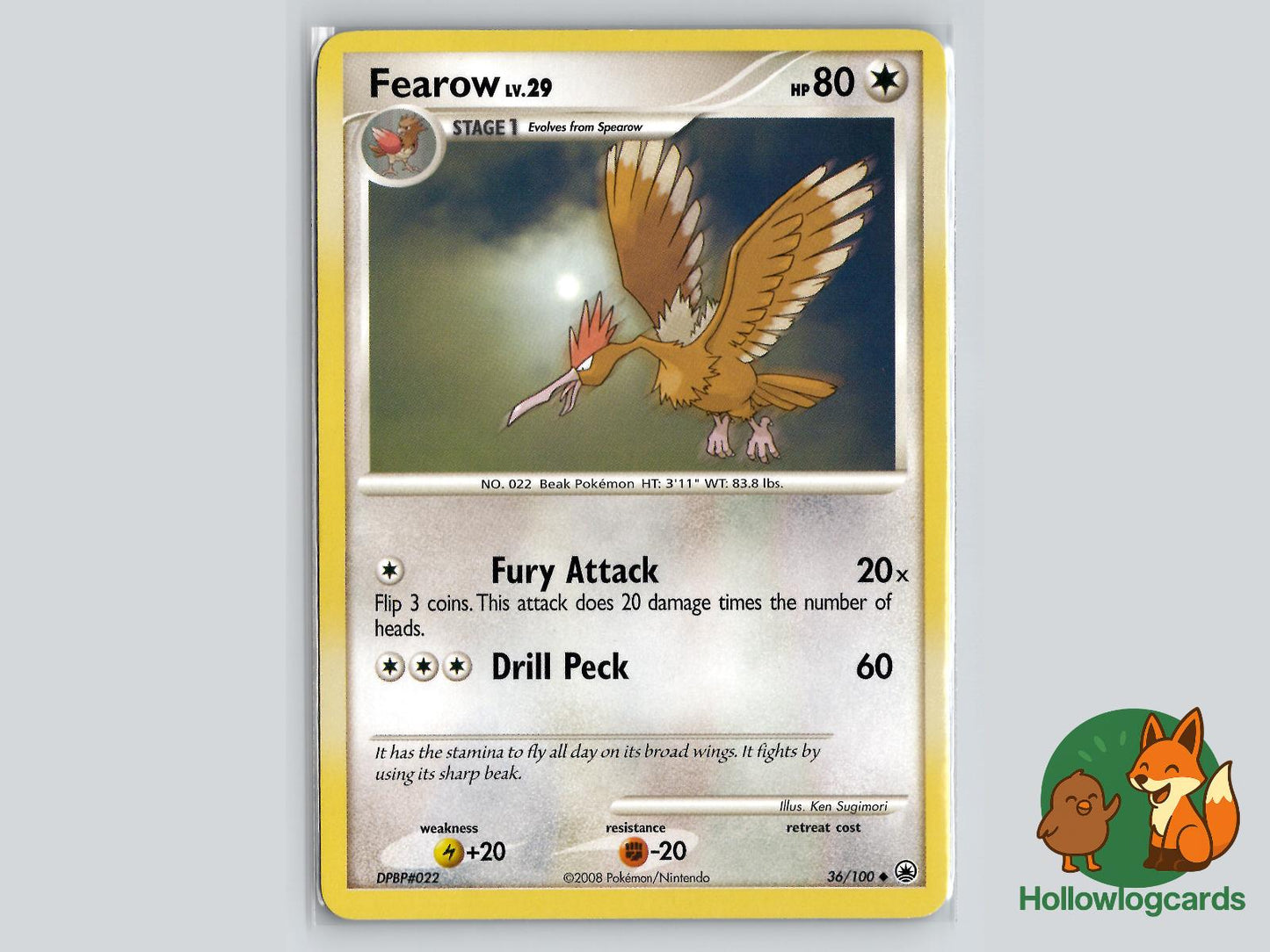 Fearow (36/100) - Majestic Dawn Pokémon Card
