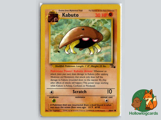 Kabuto (50/62) - Fossil Pokémon Card