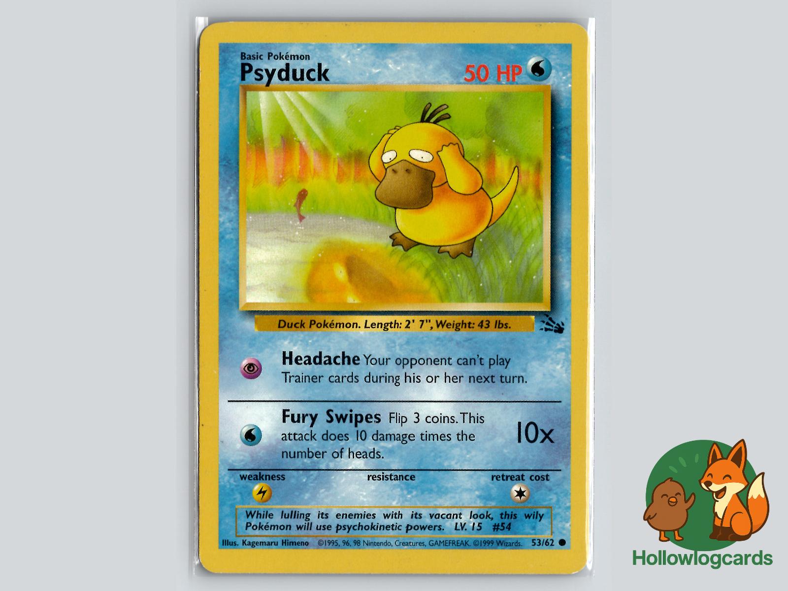 Psyduck (53/62) - Fossil Pokémon Card