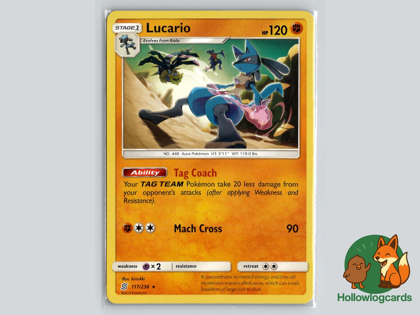 Lucario (117/236) - Unified Minds Pokémon Card