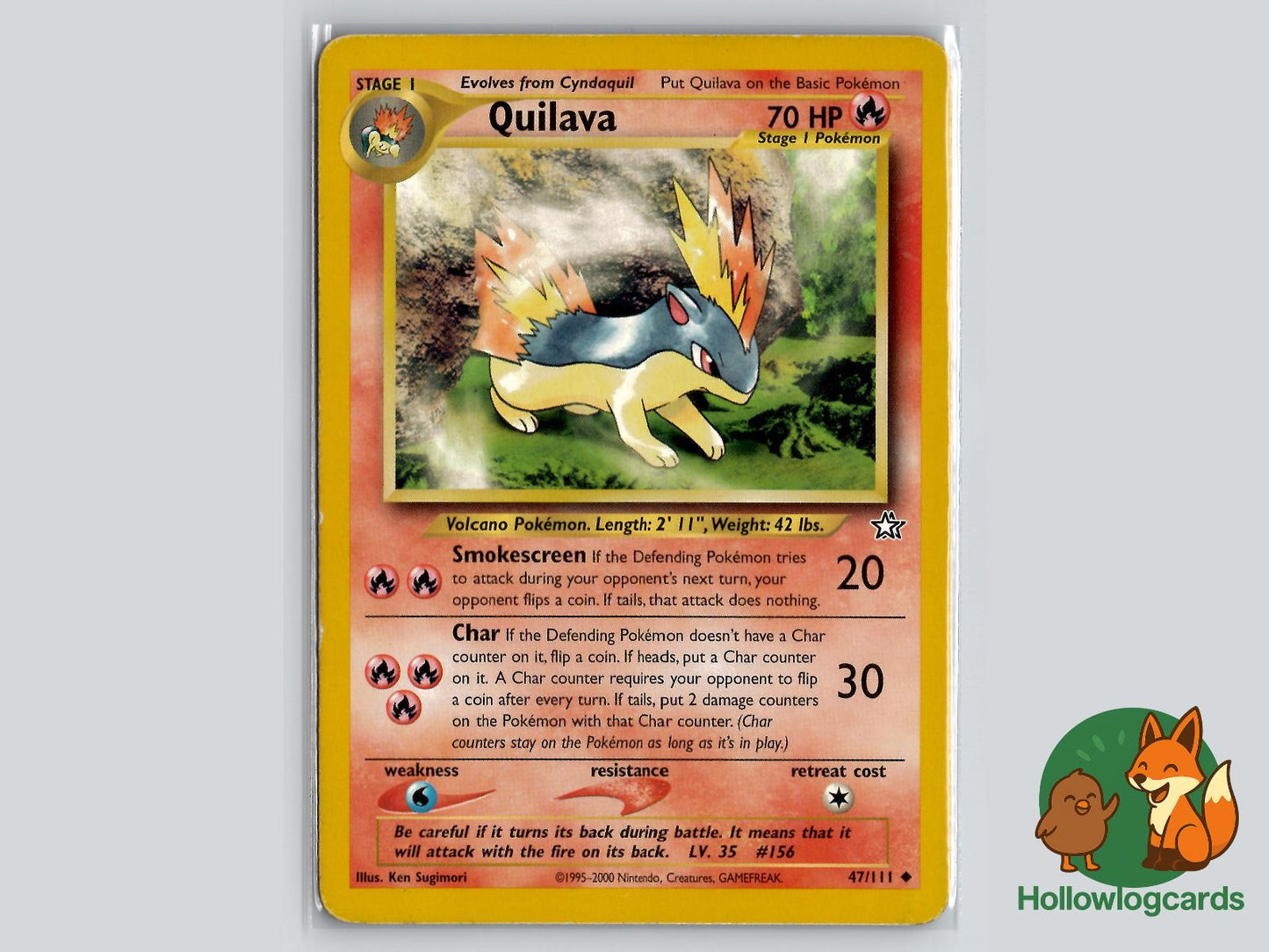 Quilava (47/111) - Neo Genesis Pokémon Card