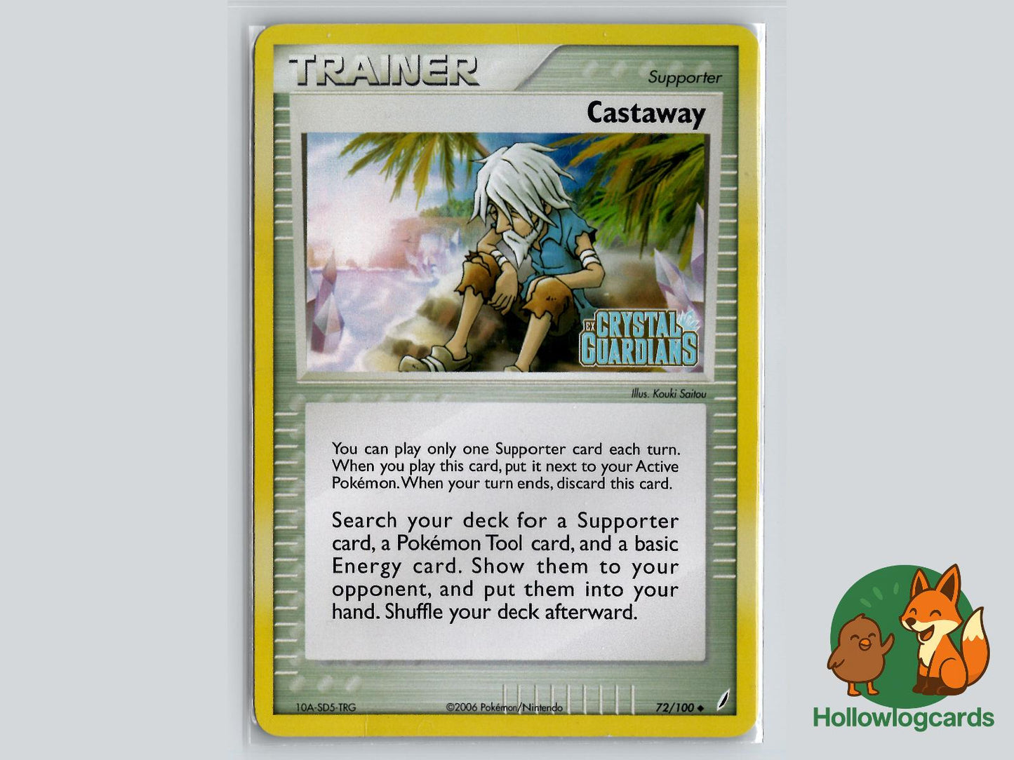 Castaway (72/100) - Crystal Guardians Pokémon Card