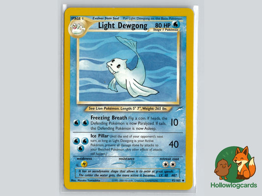 Light Dewgong (45/105) - Neo Destiny Pokémon Card