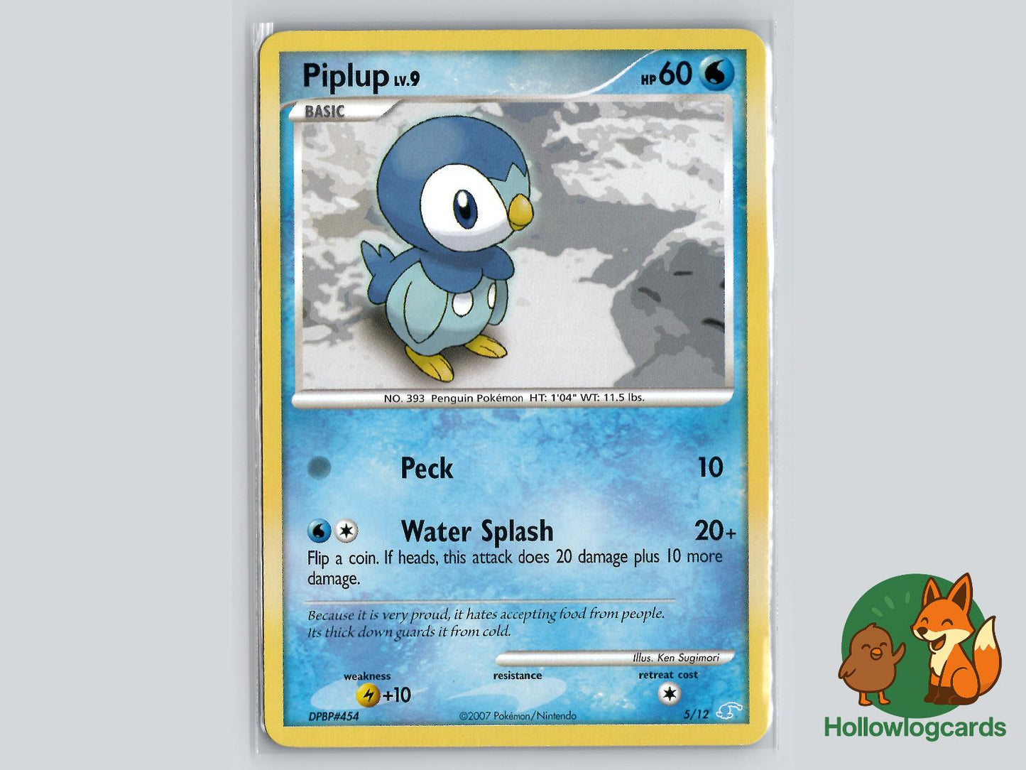 Piplup (5/12) Pokémon Card