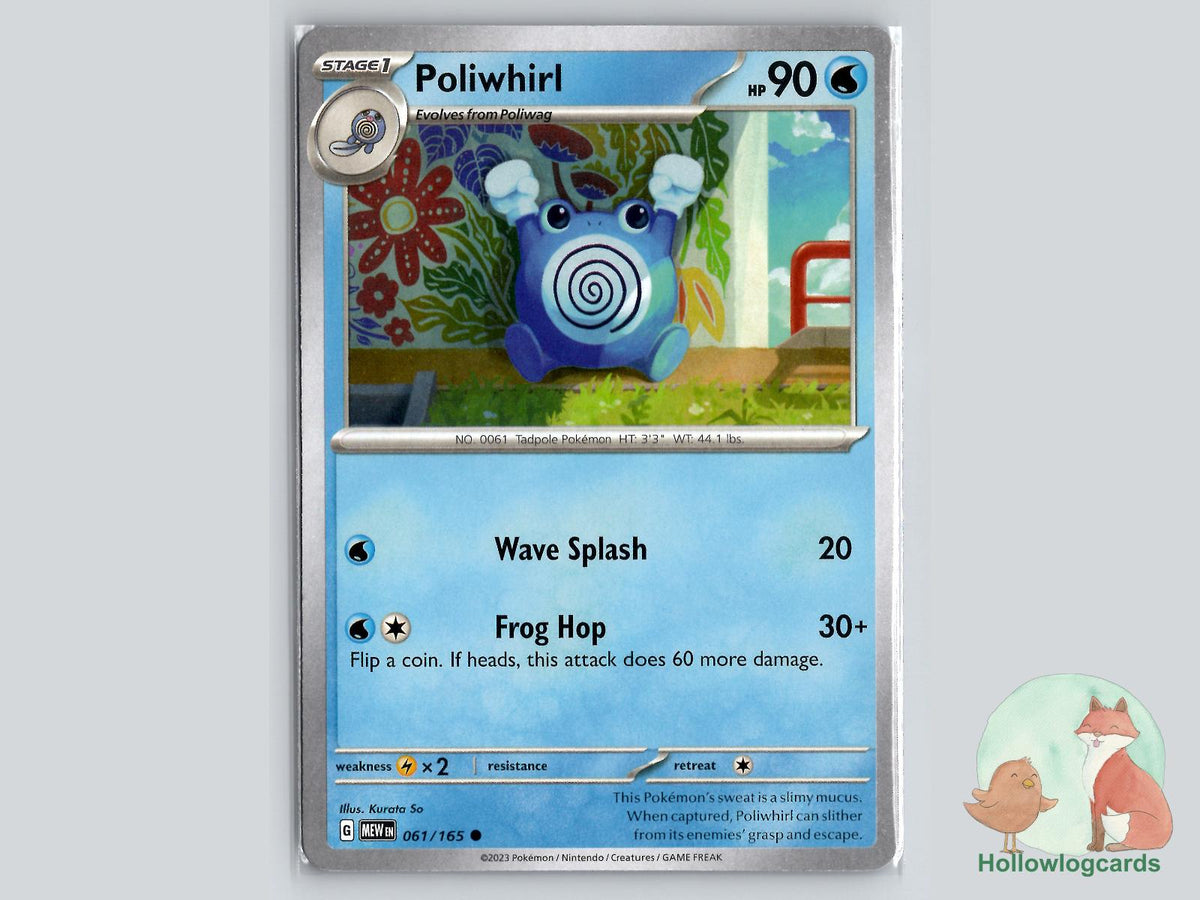 Poliwhirl (061/165) - 151 Pokémon Card