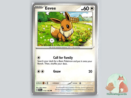 Eevee (113/142) - Stellar Crown Pokémon Card
