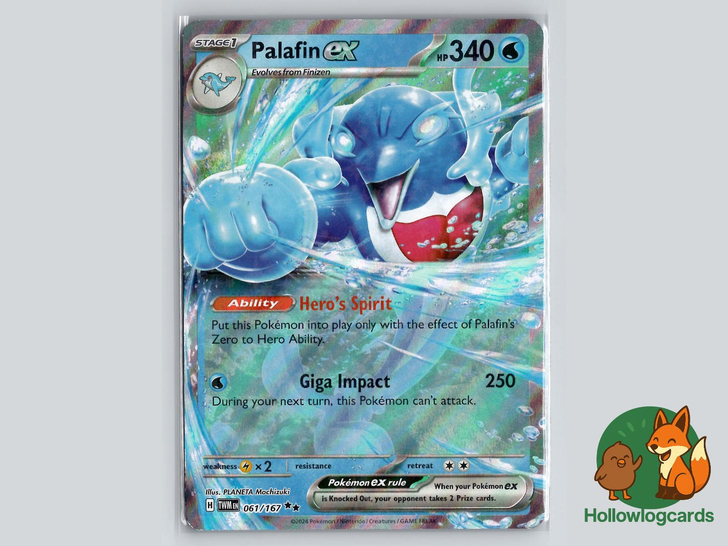 Palafin ex (061/167) - Twilight Masquerade Pokémon Card
