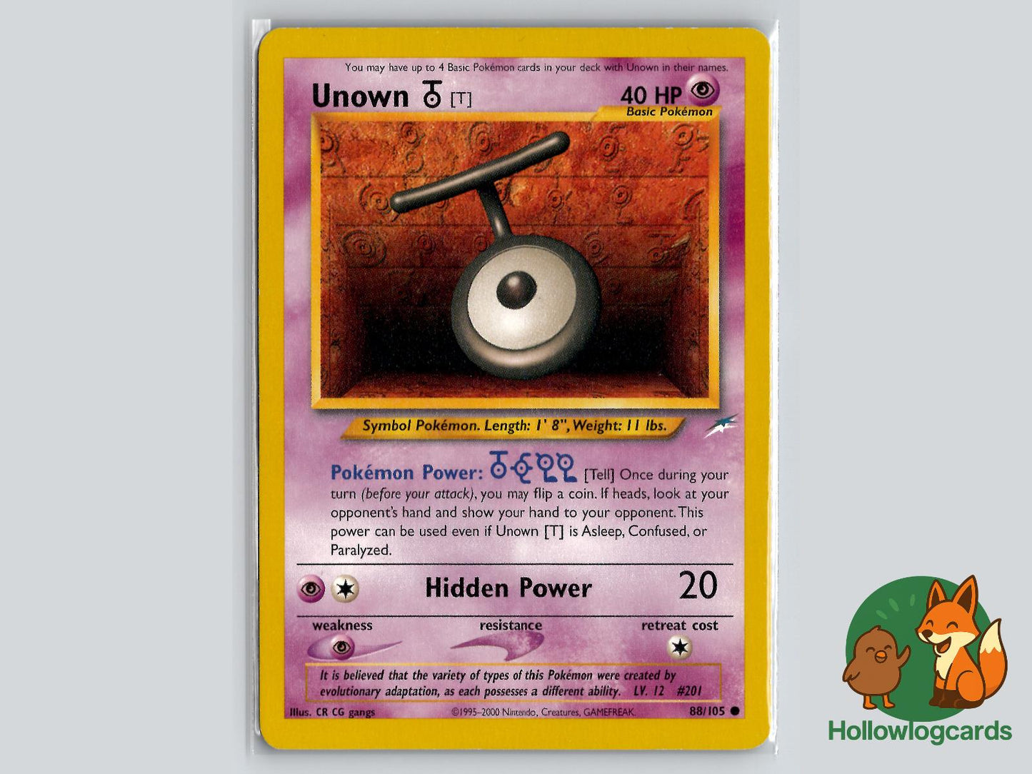 Unown [T] (88/105) - Neo Destiny Pokémon Card