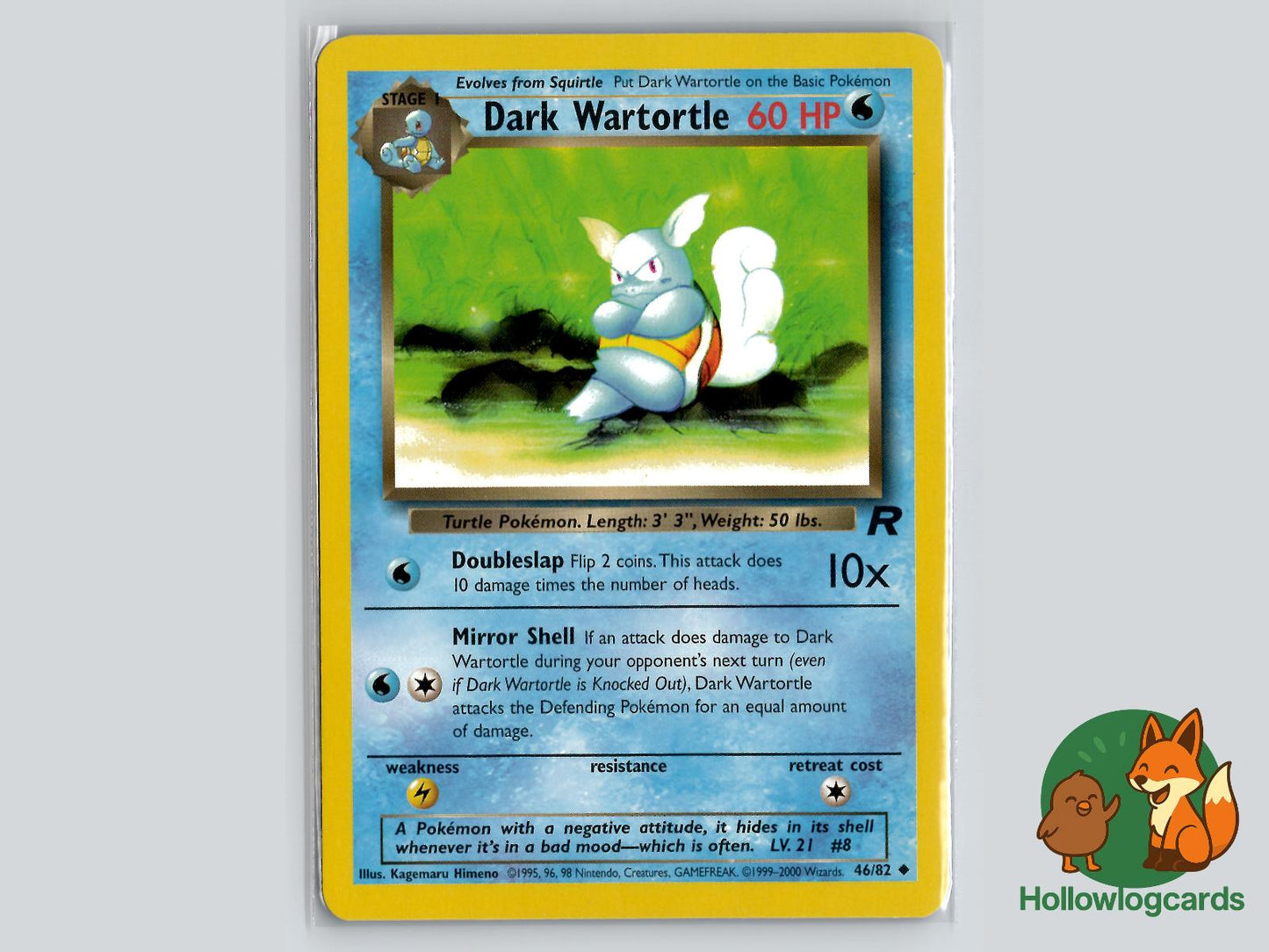Dark Wartortle (46/82) - Team Rocket Pokémon Card