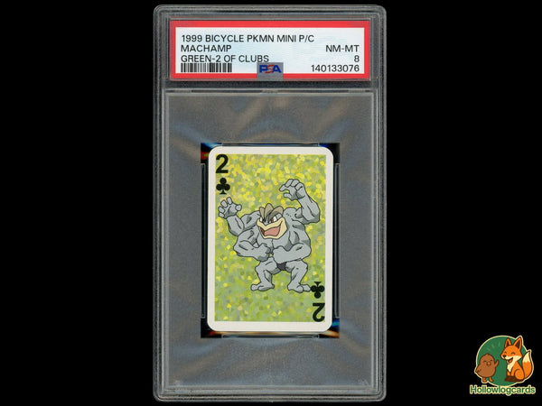 Graded Machamp () Bicycle Mini Playing Cards Green Deck - PSA 8