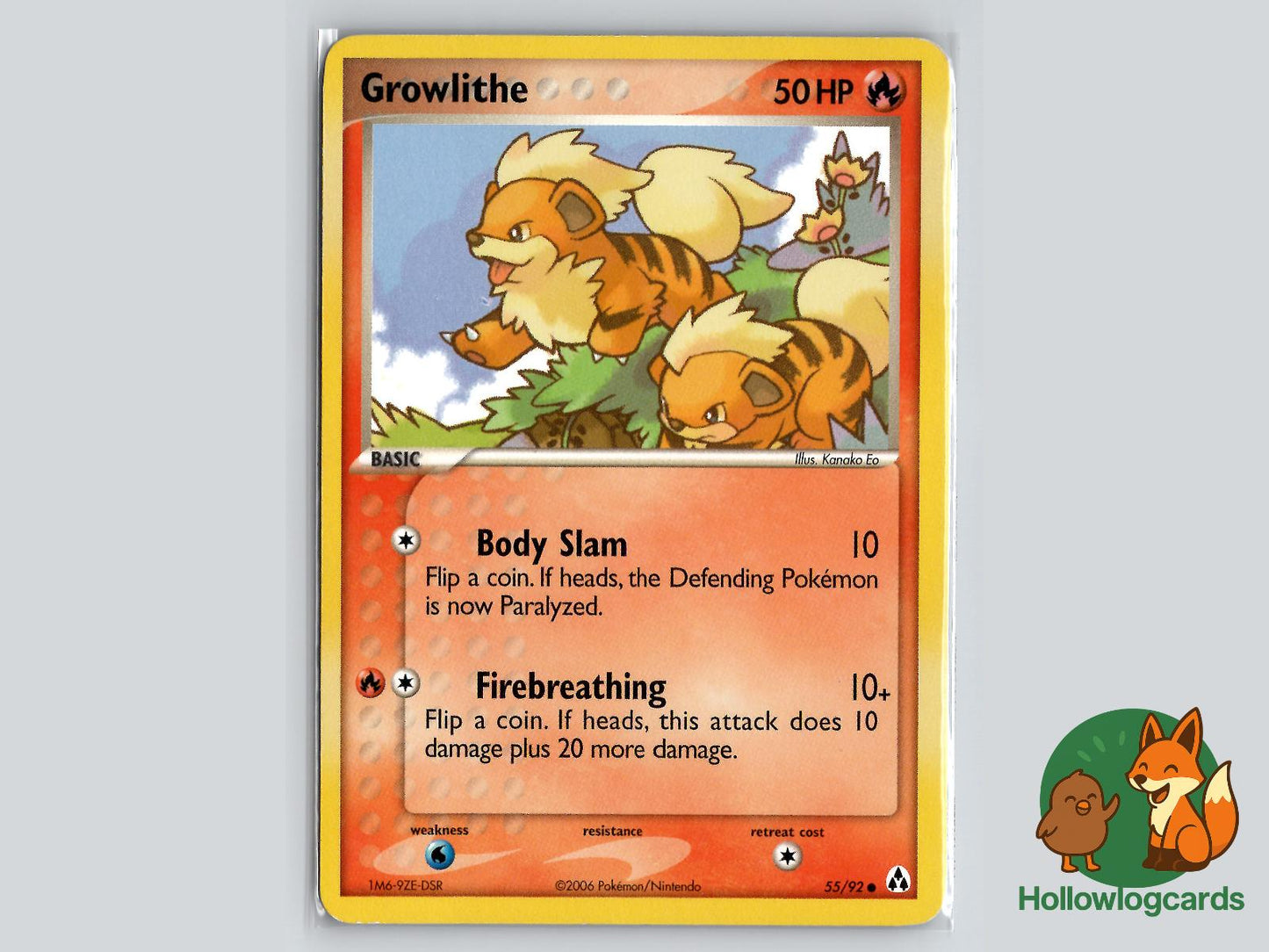 Growlithe (55/92) - Legend Maker Pokémon Card