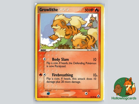 Growlithe (55/92) - Legend Maker Pokémon Card