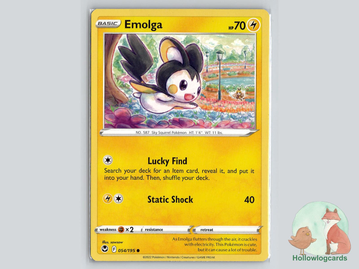 Emolga (054/195) - Silver Tempest Pokémon Card