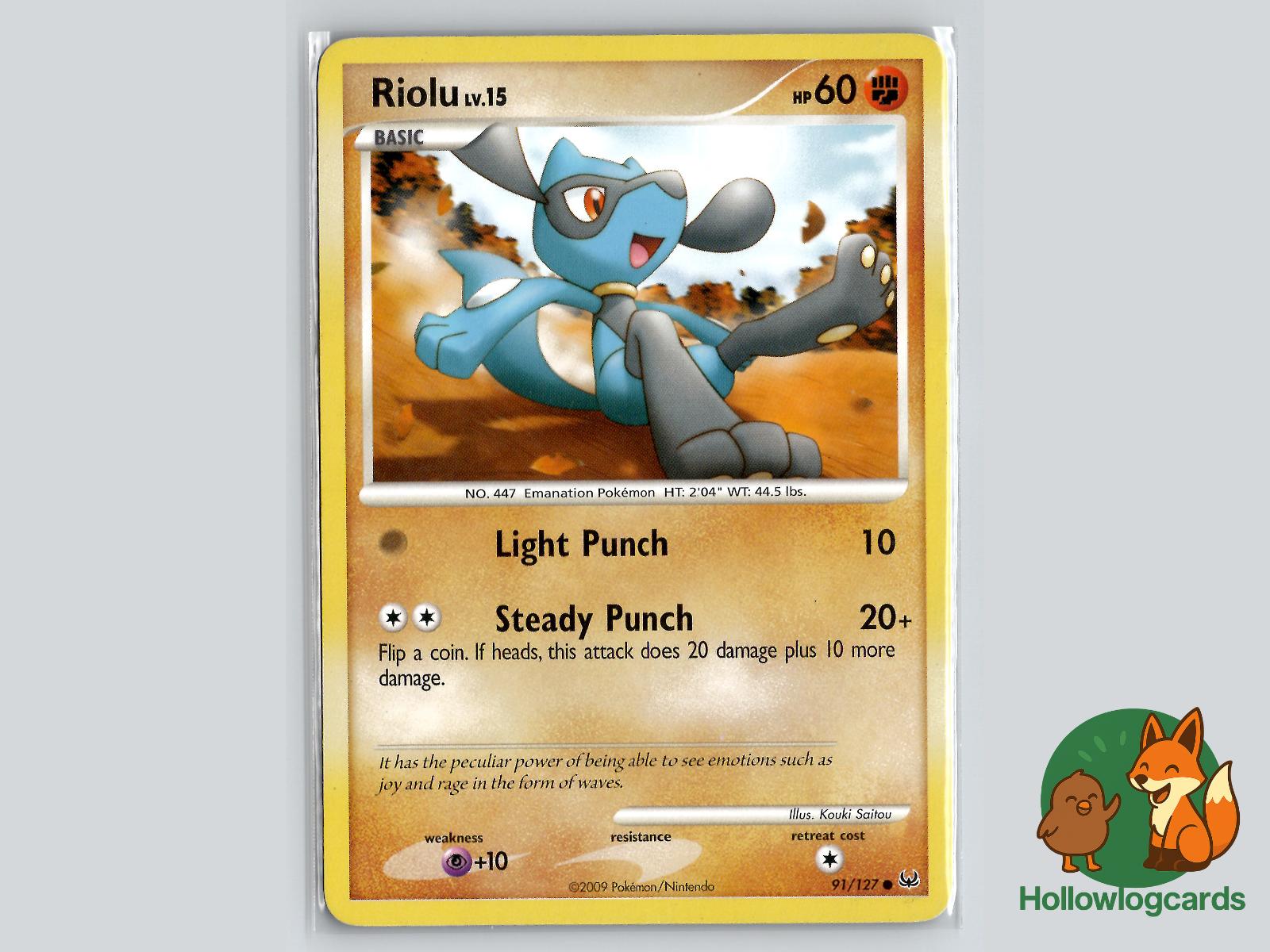 Riolu (91/127) - Platinum Pokémon Card